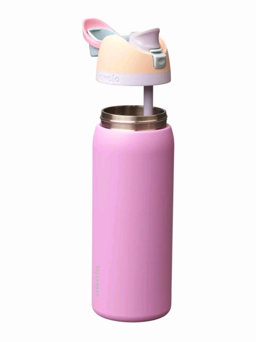 SOLD!!!!Owala 32 oz Insulated Water Bottle with Built-In Straw - Pink - Picture 4 of 7